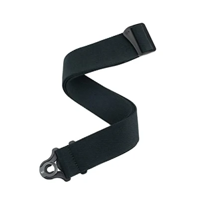 Immagine di Planet Waves D&#039;Addario 50BAL05 Tracolla per chitarra elettrica e acustica, facile da usare, con chiusura automatica, usa i bottoni cinghia esistenti, skater, nera, misura unica