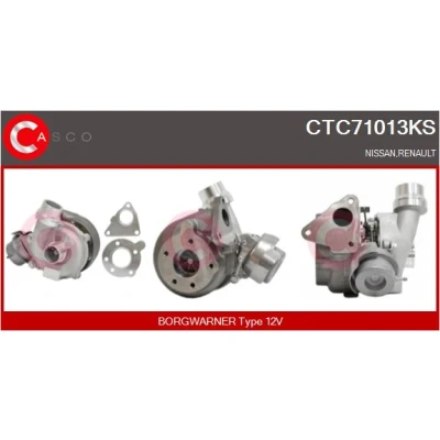 Immagine di CASCO CTC71013KS Turbina Turbocompressore a gas scarico RENAULT: SCENIC 3, 2, MEGANE 2 Kombi, NISSAN: Qashqai / Qashqai+2 I