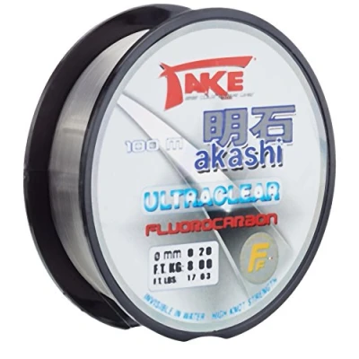 Immagine di Lineaeffe Filo da Pesca Take Akashi Ultraclear Fluorocarbon 100 m D. 0.200 mm Ideale per Tutte Le Tecniche di Spinning Surfcasting Trota Bolognese Lago Invisibile in Acqua