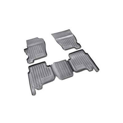 Immagine di Element tappetini in Gomma 3D Premium su Misura Adatti per Land Rover Discovery, MK 3 (III), 2004 &gt;, Fuoristrada 5 Porte, 4 Pezzi.