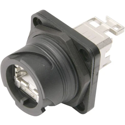 Immagine di Telegärtner J80020A0002 STX V1 RJ45 set variante in plastica 1 Presa con telaio di montaggio Poli: 8P8C Nero pz.