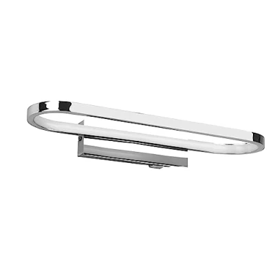 Immagine di Trio, Applique, Gianni incl. 1 x LED,SMD,17,0 Watt,3000K,1700 Lm. Finitura: Metallo, Cromo L:40,0cm, L:14,0cm, A:7,5cm Interrutore,Montaggio a parete,IP44