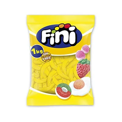 Immagine di Fini, Caramelle Gommose, Gusto Banana, 1 kg
