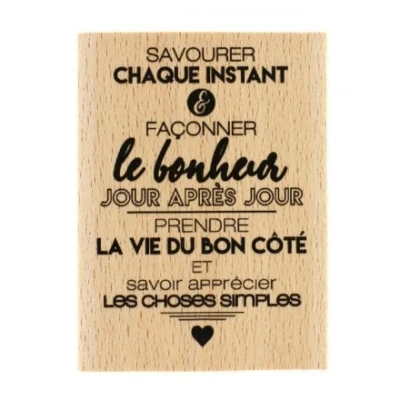 Immagine di Florilèges Design Timbro in legno, 60 x 80 mm