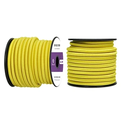 Immagine di Abma Cord Corda Elastica 6mm 10M di Gomma Cavo Elastico Marino per Teloni, Tende e Bagagli Neon Giallo