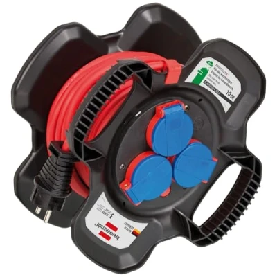 Immagine di Brennenstuhl 1169717100 Alimentazione Prolunga Nero, Rosso 10.00 m AT N05V3V3 F 3G 1,5 mm²