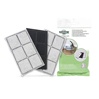 Immagine di PetSafe Filtri di Ricambio a Carboni Attivi per Lettiera, Confezione da 3 Utilizzare con Lettiera Automatica Gatti Simply Clean, 24 unità