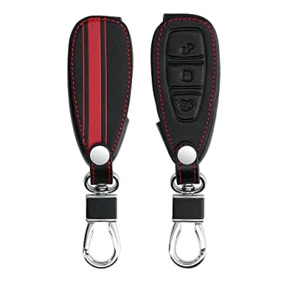 Immagine di kwmobile Custodia Compatibile con Ford 3 tasti Keyless Go Cover Chiavi Auto Protezione Copri Telecomando Chiave Copertura Strisce Rally