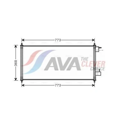 Immagine di PRASCO FDA5361 Condensatore 11,8 Alluminio 770 FORD: Transit Connect Mk1 Van