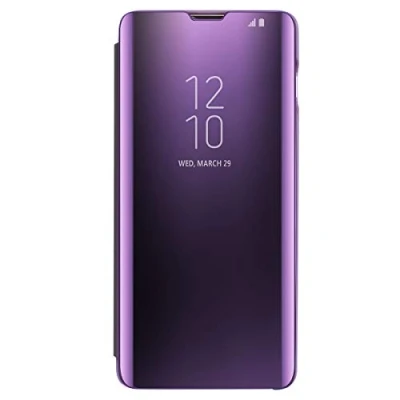 Immagine di Cover per Samsung Galaxy S10 Custodia a portafoglio trasparente con flip case (viola)