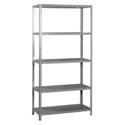 Immagine di Simon Rack Scaffale portaoggetti e 5 livelli, capacità di carico 100 kg punto flessione, 2000x1000x500 mm, metallo, scaffalatura per garage, grigio Comfort