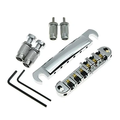 Immagine di KAISH LP Tune o matic Set di cordiera per Les Paul Chrome