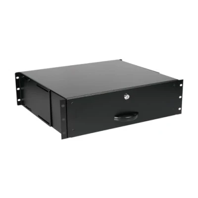Immagine di Equip Cassetto 19&quot; per armadi server 3U, chiudibile a chiave, nero