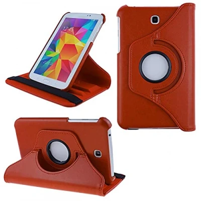 Immagine di COOVY® 2.0 Custodia per Samsung Galaxy TAB 3 7.0 GT P3200 P3210 SM T210 T211 SMART 360 GRADI DI ROTAZIONE COVER SUPPORTO PROTEZIONE CASE arancio