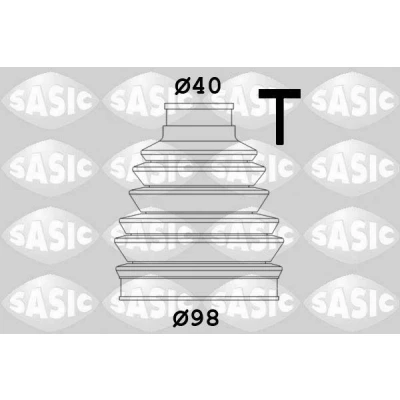 Immagine di SASIC 2933023 Soffietto lato ruota Thermoplast PEUGEOT: 307 Hatchback, SW, 407 CITROËN: C4 Coupe, C5 I Station Wagon