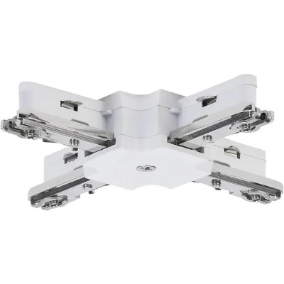 Immagine di Paulmann Light&amp;Easy 97687 Componente per sistema su binario ad alta tensione Connettore a X Bianco
