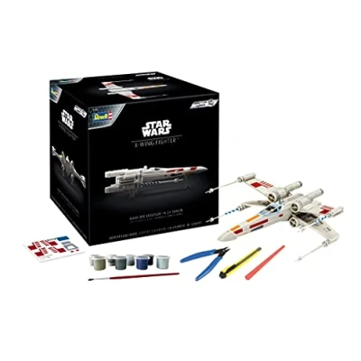 Immagine di Revell Adventskalender X Wing Fighter mit Dem Easy Click System Star Wars in 24 Giorni per Una Nave Spaziale Fai da Te, Colore Bianco, 21,8 cm, 01036