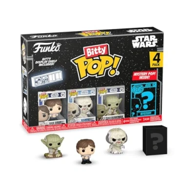 Immagine di Funko Bitty Pop! SW Han 4pkE una Mini Figura Misteriosa a Sorpresa 0.9 Inch (2.2 Cm) Star Wars da Collezione Ripiano Espositivo Impilabile Incluso Idea Regalo Borse Party Stocking