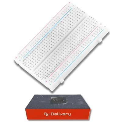 Immagine di AZDelivery MB 102 Breadboard Basette con 830 Contatti compatibile Arduino incluso un E Book!