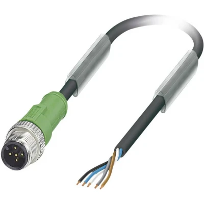 Immagine di Phoenix Contact 1669770 Connettore confezionato per sensore o attuatore M12 Spina dritta 3.00 m Numero di poli: 5 1 pz.
