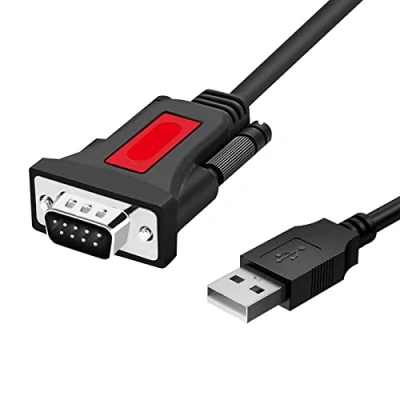 Immagine di XTVTX cavo USB a seriale RS232, da DB9 maschio con chipset PL2303 Adattatore RS 232 9 pin per Windows 11/10/8.1/7/Vista/XP e Mac OS (1.5 m)