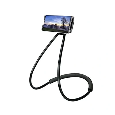 Immagine di Moxamo Supporto da Universale Smartphone, per cellulare con braccio girevole a 360, Lazy Neck flessibile lungo molteplici funzioni, (Nero)