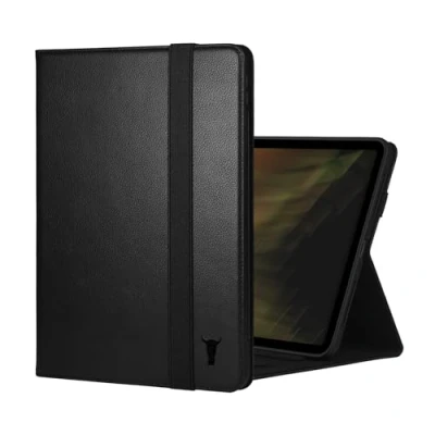 Immagine di TORRO Custodia Compatibile con iPad Pro 11&quot; 5a Gen (2024) in Pelle Premium per M4 2024 Funzione Stand, Connettività Apple Pencil e Wake/Sleep (Nero)