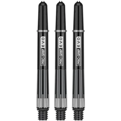 Immagine di Target Darts Raymond Van Barneveld PRO Grip Evo Chrono Titanium Shafts, Set of 3 Accessori Professionali per Freccette, di astine Confezione da Lunghezza: Media (47,7 mm)