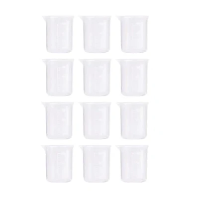 Immagine di Bicchieri in polipropilene. Misuratori plastica. (250ml, 12)