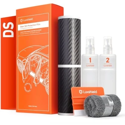 Immagine di Luxshield Battitacco Auto AntiGraffio Pellicola per DS Automobiles DS7 Crossback I 2018 2022 Protezione Accessori Tuning Portiera Filo A Carbone