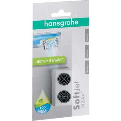 Immagine di hansgrohe Set Rompigetto SoftJet, Risparmio Idrico 5 l/min (EcoSmart), 13182000