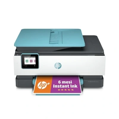 Immagine di HP OfficeJet Pro 8025e 229W9B, Stampante Multifunzione a Getto d&#039;Inchiostro A4 Colori, Fronte e Retro Automatico, 20 ppm, Wi Fi, Smart, 6 Mesi di Inchiostro Instant Ink Inclusi con HP+, Oasi