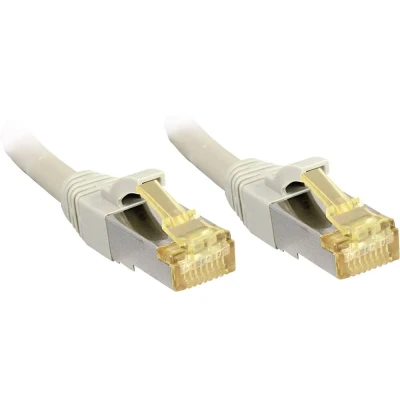 Immagine di LINDY 47260 RJ45 cavo di rete, patch CAT 6A/7 S/FTP 0.30 m Grigio con protezione 1 pz.