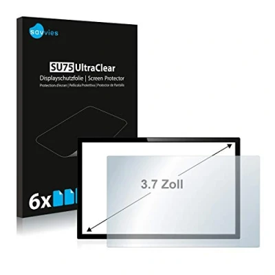 Immagine di savvies 3.7&quot; Pellicola Protettiva per PC touch panel con 3,7 Pollici (9.4 cm) [57 x 75 mm, 4:3] (6 Pezzi) Schermo Protettivo Ultra Trasparente