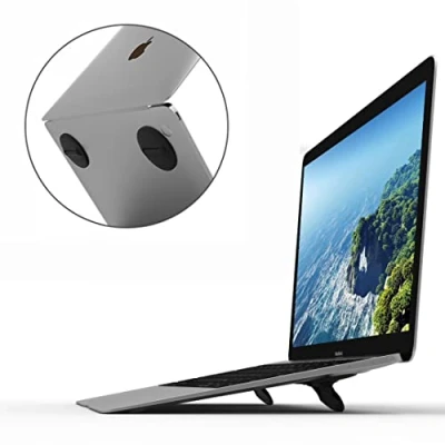 Immagine di supporto portatile per scrivania, pieghevole computer Invisibile, leggero e universale ventilato compatibile con MacBook Pro, MacBook, Air, tablet