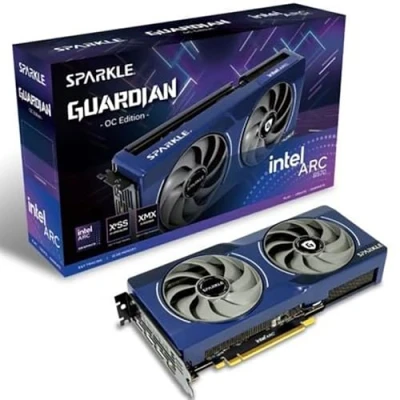 Immagine di Sparkle Scheda grafica Intel Arc B570 Guardian OC, 10 GB GDDR6, raffreddamento strappato 2.0, ventola assiale, luce respiratoria, piastra posteriore in metallo, SB570G 10GOC