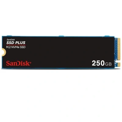 Immagine di SanDisk SSD Plus 250GB, M.2 2280 PCIe Gen3 NVMe SSD, con velocità di lettura fino a 3200 MB/s