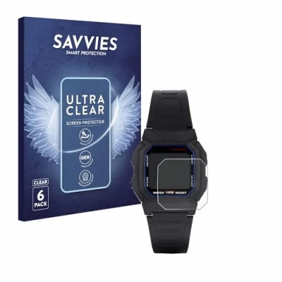 Immagine di savvies (6 Pezzi Pellicola Protettiva per Casio W 800H 1AVES Protezione Schermo Trasparente