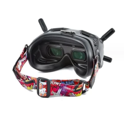 Immagine di TMOM Cinghia per Testa DJI FPV Goggles V2 e Altri Mascherina Occhiello VR Regolabili Fascia Elastica Occhiali (fascia rossa)