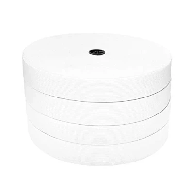 Immagine di 40 Metri Elastico per Cucito, Nastro Merceria, Elastici Sartoria, Tessuti, (Bianco 40mX20mm)