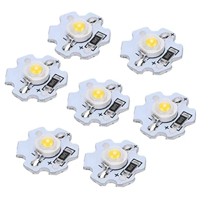 Immagine di Fafeicy Perline con Lampadina a Chip LED da 1W 5V Disponibili in più Colori per Lampada Ad Alta Potenza Super Luminose （Confezione 25）(Luce Naturale)