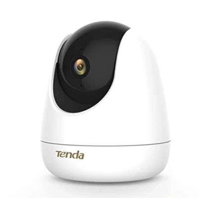 Immagine di Tenda CP7 Telecamera WiFi Interno 2K+, 360 PTZ Videocamera Sorveglianza 4MP, Audio Bidirezionale, Rilevamento Umano/Movimento, Visione Notturna, Tracciamento delle Persone, Micro SD/Cloud Storage