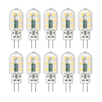 Immagine di Klighten G4 LED Lampadina, 10 Pezzi 3W Lampada, AC/DC 12V Equivalenti a 25W Lampada Alogena, Bianco Naturale 4000K