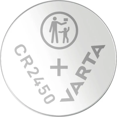 Immagine di VARTA Batteria a bottone CR 2450 3 V 4 pz. Litio LITHIUM Coin CR2450 Blister
