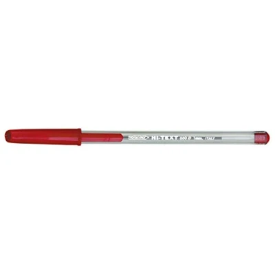 Immagine di Penna a sfera Hi Text 660, punta media 1 mm, confezione 50 pezzi colore rosso