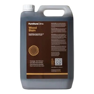 Immagine di Furniture Clinic Wood Stain, colorante per legno (palissandro), ad asciugatura rapida, altamente concentrato e facile da applicare, tutti i tipi di interni ed esterni, a base d&#039;acqua