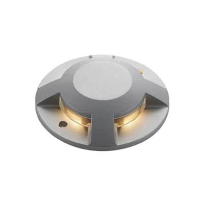 Immagine di Lucande lampada LED da esterni &#039;Jeffrey&#039; (Moderno) colore Grigio, in Alluminio (1 luce, lampadina inclusa) faretto esterni, faretto, per giardino, terrazzo, balcone e