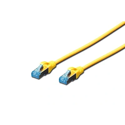 Immagine di Digitus DK 1532 010/Y RJ45 cavo di rete, patch CAT 5e SF/UTP 1.00 m Giallo coppie intrecciate 1 pz.