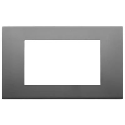 Immagine di Vimar 30654.72 serie Linea Placca 4 moduli, metallo, inox satinato