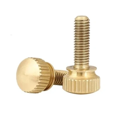 Immagine di jiuxinyun 2 5PCS M3 M4 M5 M6 Stringere a mano Viti zigrinate in ottone Rame Twist Zigrinato Bulloni Telaio del computer Bullone Vite testa zigrinata (Color : 12mm, Size 2pcs)